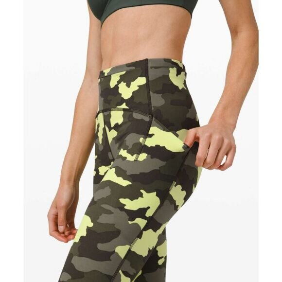 Lululemon Swift Speed High-Rise Tight 28" In Heritage 365 Camo Green Multi 8 - Picture 3 of 7